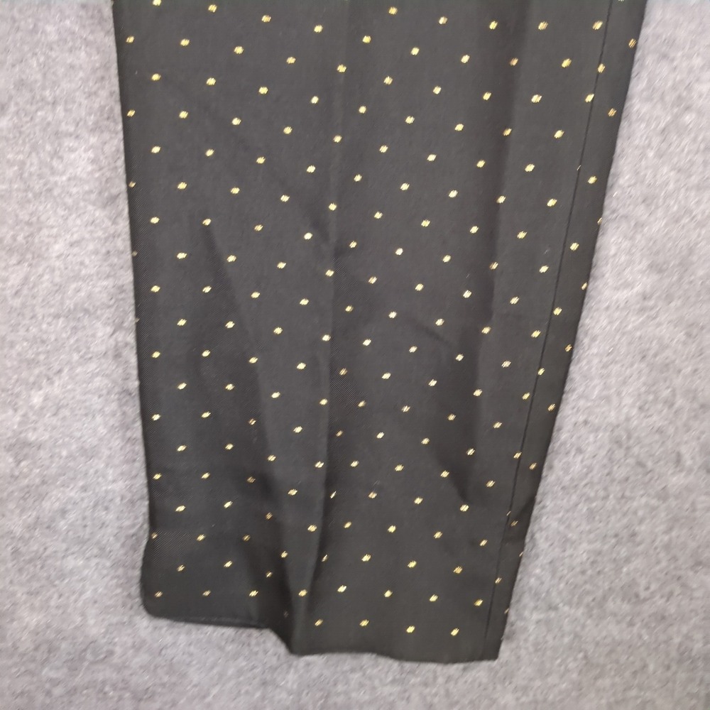 Talbots Woman Black Gold Polka Dot Embroidered Ankle Dress Pants Plus Size 16W - Picture 3 of 14